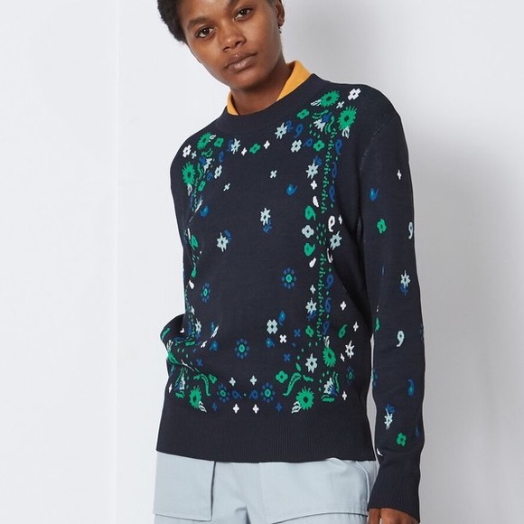 Opening Ceremony *like new* Jacquard Sweater 💙💚 - Picture 1 of 7